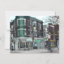 Cartão Postal Desenho do Centro Madison, Wisconsin