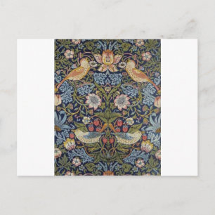 Cartão Postal Desenho do Ladrão de Morango de William Morris 188