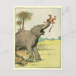 Cartão Postal Desenho do Livro da História do Elefante