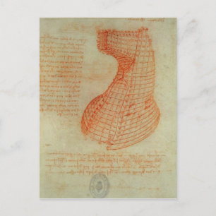 Cartão Postal Desenho do molde de ferro fundido