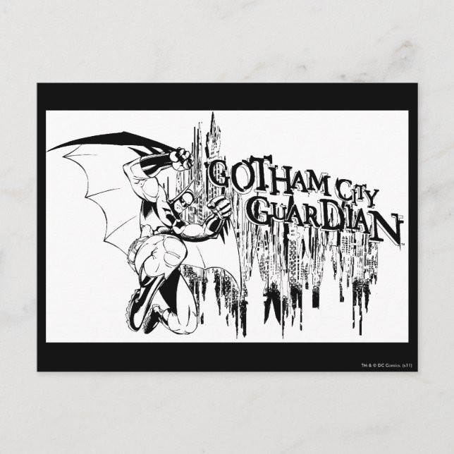 Cartão Postal Desenho Guardião GC (Frente)