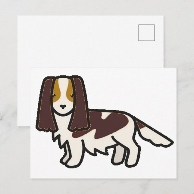 Cartão Postal Desenho Triplo do Fígado do Springer Spaniel Inglê (Frente/Verso)