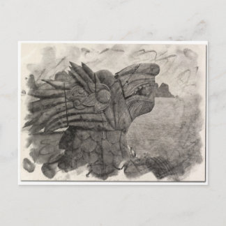 Cartão Postal Desenho Vintage de um Dragão da Baía de Hao, Vietn