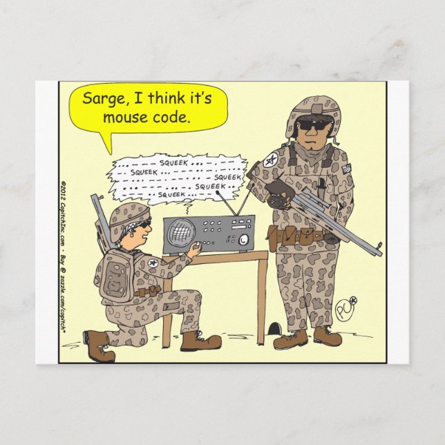 Cartão Postal desenhos animados do código de 299 ratos (Frente)
