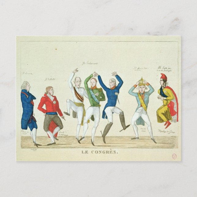 Cartão Postal Desenhos animados Satirical que descrevem a chave (Frente)