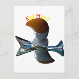 Cartão Postal Desenhos Excêntricos de Cabeça de Ovo