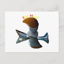 Cartão Postal Desenhos Excêntricos de Cabeça de Ovo