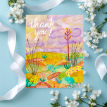 Cartão Postal Desert Dreams Watercolor Novo México Obrigado!<br><div class="desc">Pintura aquosa inspirada em uma visita ao Novo México. Mão pintada por mim para você. Adicione ou edite seu próprio texto se quiser personalizá-lo. Certifique-se de verificar meu compro por coisas mais divertidas!</div>