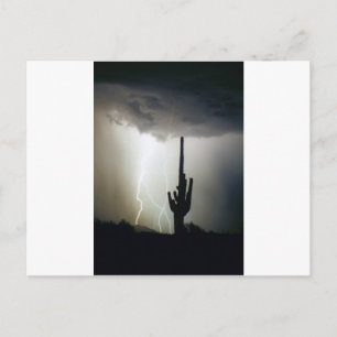 Cartão Postal Desert Highlands Lightning