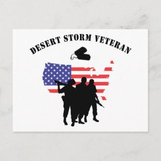 Cartão Postal Desert Storm Veteran