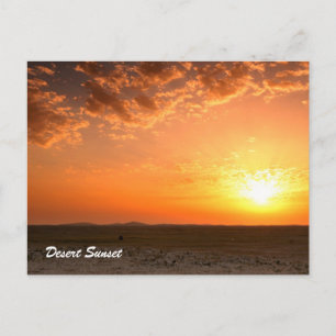 Cartão Postal Desert Sunset