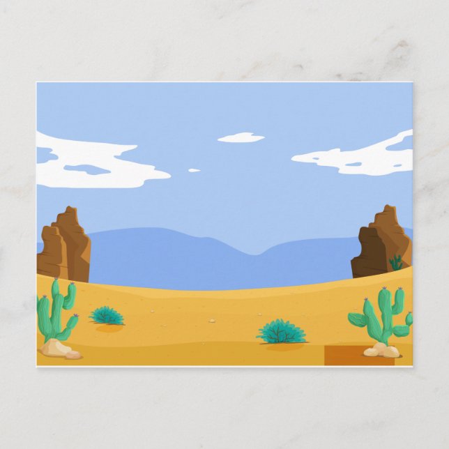 Cartão Postal deserto (Frente)