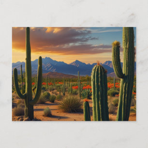 Cartão Postal Deserto de Cacto Bonito