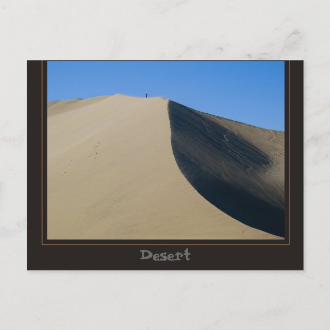 Cartão Postal deserto de Ica, Peru (Frente)