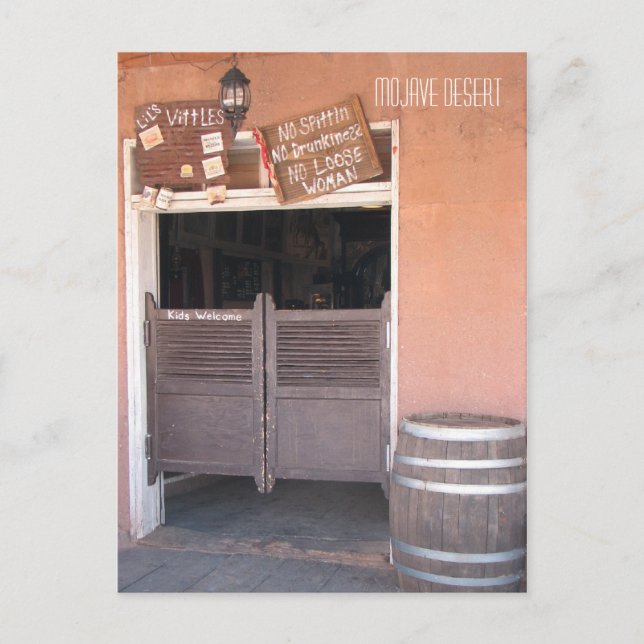 Cartão Postal Deserto de Mojave - Cartão-postal! (Frente)