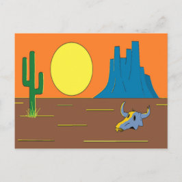 Cartão Postal Deserto mexicano
