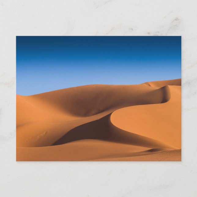 Cartão Postal Deserts | Sand Dunes Near Illizi, South Algeria (Frente)