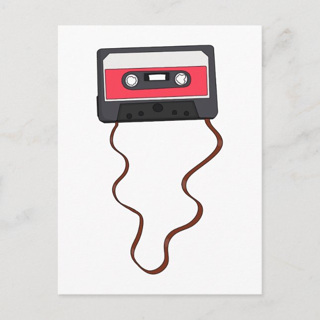 Cartão Postal Desferida a fita cassete Mixtape Retroativa (Frente)