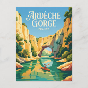 Cartão Postal Desfiladeiro de Ardeche França