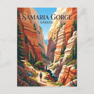 Cartão Postal Desfiladeiro de Samaria Grécia