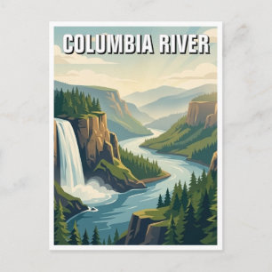 Cartão Postal Desfiladeiro do Rio Columbia Oregon