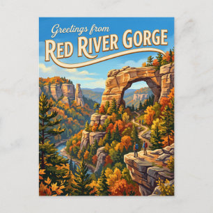 Cartão Postal Desfiladeiro Red River EUA