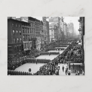 Cartão Postal Desfile da Polícia em 5 Ave, NYC: 1900