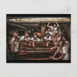 Cartão Postal desfile de acertos zombie