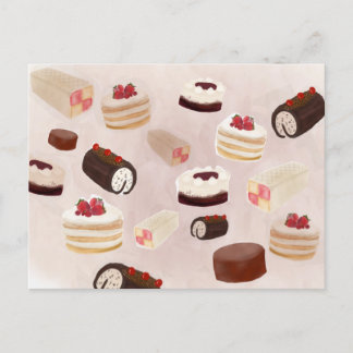 Cartão Postal Desfile de Bolo de Aniversário