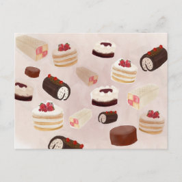 Cartão Postal Desfile de Bolo de Aniversário