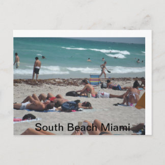 Cartão Postal Desfile de praia de primavera.