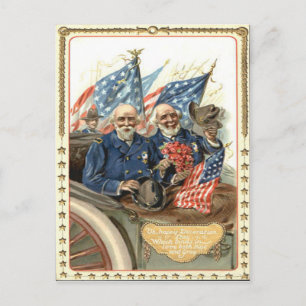 Cartão Postal Desfile de veteranos da União da Guerra Civil dos