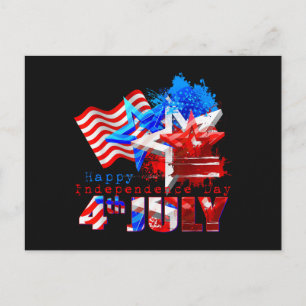 Cartão Postal Desfrute Camisetas USA 4 De Julho Legal Feliz Inde