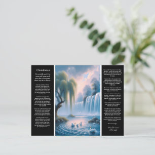 Cartão Postal Desiderata Waterfall: Movimento Serene Pastel