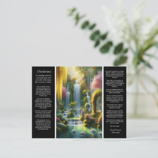 Cartão Postal Desiderata Waterfall: Oásis of Light and Love