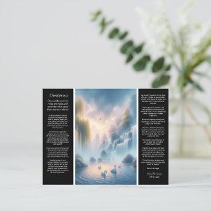 Cartão Postal Desiderata Waterfall Whispers of Dawn