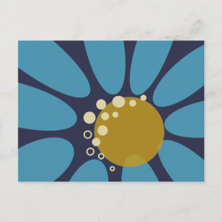 Cartão Postal Design Abstrato Floral Moderno 3