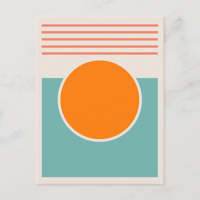 Cartão Postal Design abstrato sunshine (Frente)