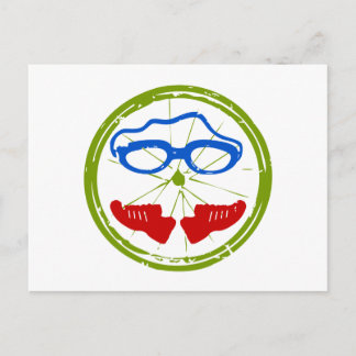 Cartão Postal Design artístico legal de Triathlon