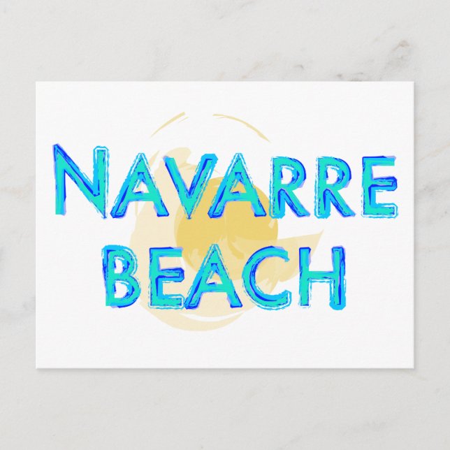 Cartão Postal Design artsy da Navarre Beach (Frente)