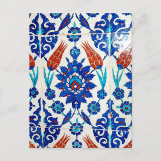 Cartão Postal Design Azulejo Iznik Oriental