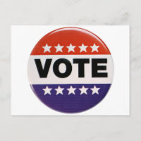 Design branco & azul vermelho do voto