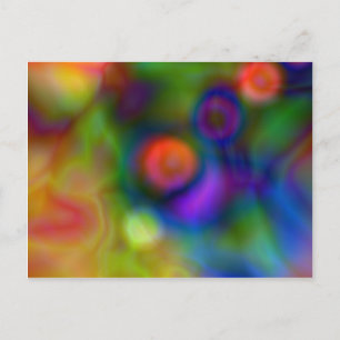 Cartão Postal design colorido abstrato (1)