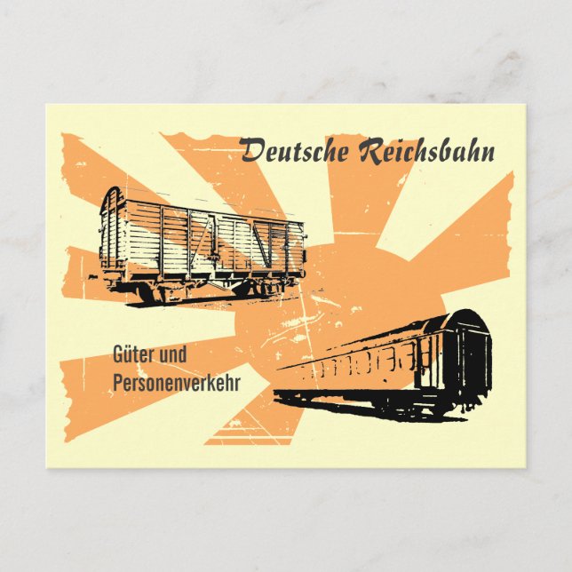 Cartão Postal Design DDR Reichsbahn (Frente)