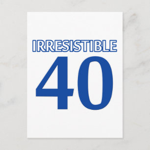 Cartão Postal design de 40 anos