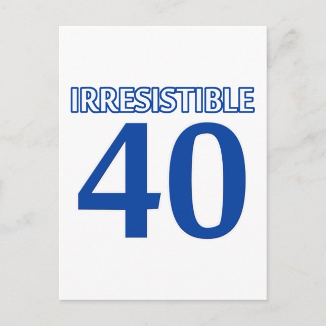 Cartão Postal design de 40 anos (Frente)