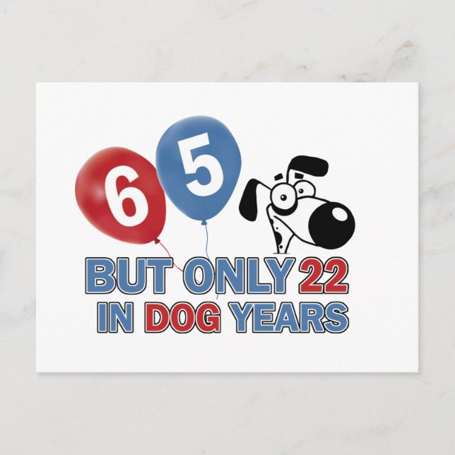 Cartão Postal design de 65 anos (Frente)