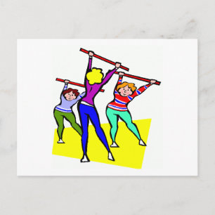 Cartão Postal Design de acrobacias
