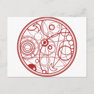 Cartão Postal Design de Alienígena vermelha