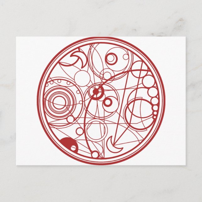 Cartão Postal Design de Alienígena vermelha (Frente)